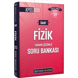 Pegem Akademi Yayıncılık KPSS 2021 ÖABT Fizik Tamamı Çözümlü Soru Bankası