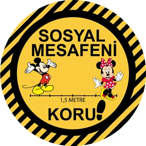 Tellgraf Sosyal Mesafe Sticker