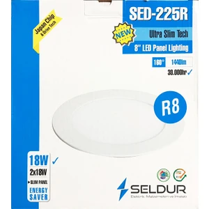 18W Ultra Slim Sıva Altı LED Panel 3000K