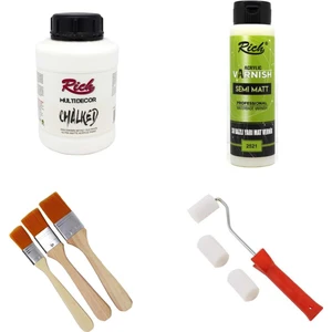 Ümraniye Hobi Sanat Rich Chalked Akrilik Boya Seti 1750 gr - 4504-ESKIMIŞ Beyaz