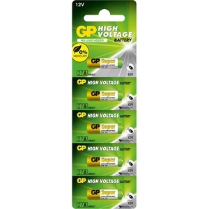 Gp 27A 12V Pil Alkalin Yüksek Voltaj 5'li Paket