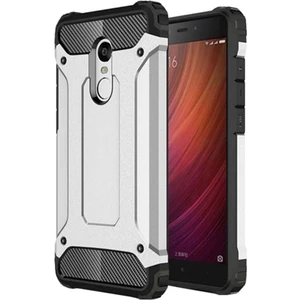 Xiaomi Redmi Note 4 Kapak Çift Katmanlı Zırh Tank Kılıf - Gri