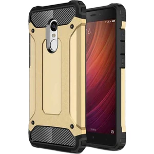 Xiaomi Redmi 5 Plus Kapak Çift Katmanlı Zırh Tank Kılıf - Gold