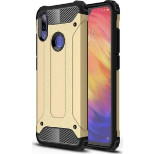 Xiaomi Mi Play Kapak Çift Katmanlı Zırh Tank Kılıf - Gold