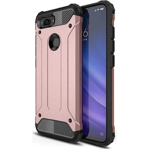 Xiaomi Mi A1 Kapak Çift Katmanlı Zırh Tank Kılıf - Rose Gold
