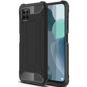 Huawei P40 Lite Kapak Çift Katmanlı Zırh Tank Kılıf - Siyah