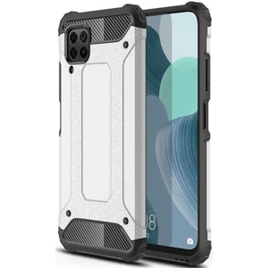 Huawei P40 Lite Kapak Çift Katmanlı Zırh Tank Kılıf - Gri