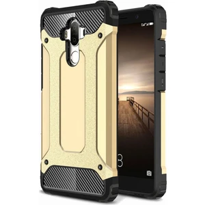 Huawei Mate 9 Kapak Çift Katmanlı Zırh Tank Kılıf - Gold
