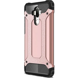 Huawei Mate 9 Kapak Çift Katmanlı Zırh Tank Kılıf - Rose Gold