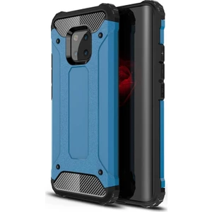 Huawei Mate 20 Pro Kapak Çift Katmanlı Zırh Tank Kılıf - Mavi