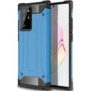 Samsung Galaxy Note 20 Ultra Kapak Çift Katmanlı Zırh Tank Kılıf - Mavi
