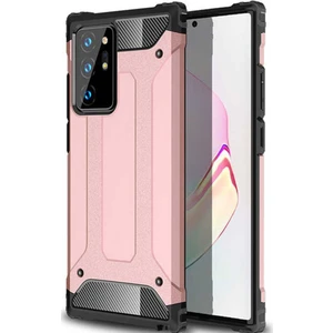 Samsung Galaxy Note 20 Ultra Kapak Çift Katmanlı Zırh Tank Kılıf - Rose Gold