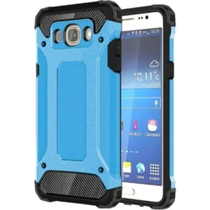 Samsung Galaxy J7 Prime Kapak Çift Katmanlı Zırh Tank Kılıf - Mavi
