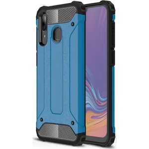Samsung Galaxy A30 Kapak Çift Katmanlı Zırh Tank Kılıf - Mavi
