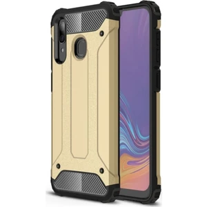 Samsung Galaxy A30 Kapak Çift Katmanlı Zırh Tank Kılıf - Gold