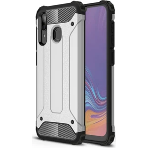 Samsung Galaxy A30 Kapak Çift Katmanlı Zırh Tank Kılıf - Gri