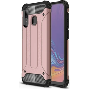 Samsung Galaxy A30 Kapak Çift Katmanlı Zırh Tank Kılıf - Rose Gold