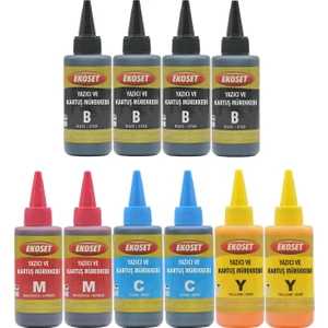 Brother Mfc T800W T810W T910W Uyumlu Renkli Mürekkep 100 ml 10'lu Set