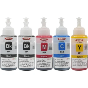 L300 L310 L355 L365 L382 L386 Uyumlu Mürekkep Renkli 70 ml 5 Adet