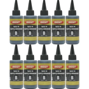Epson M1100 M1120 M1140 M1170 M1180 Uyumlu Siyah Mürekkep 100 ml 10'lu Set