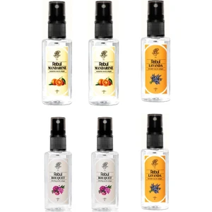 Kolonya Kadınlara Özel Kolonya Set 50 ml 2 Adet Mandalına + 2 Adet Lavanda+Buquet 2 Adet 50ML