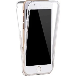 Apple iPhone 7 Plus 360 Derece Kılıf Kristal Silikon Şeffaf Soft Ön Arka