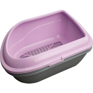 Amazon Pet Elekli Açık Kedi Tuvaleti M Mor