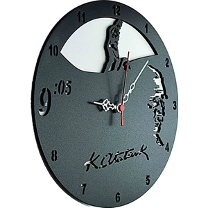 TASARIM AHŞAP DUVAR SAATİ ATATÜRK KOCATEPE 30cm