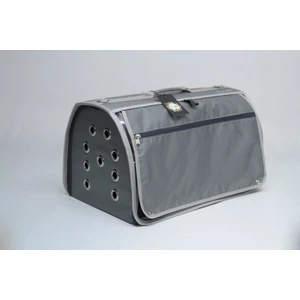 Leon Pet Büyük Şeffaf&perdeli Flybag Gri