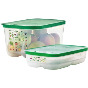 Sera Buzdolabı Saklama Kabı 2'li Set ( 1.8 Lt Yatay / 4.4 Lt )