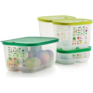 Sera Buzdolabı Saklama Kabı 4'lü Set ( 2 x 1.8 Lt Dik / 1.8 Lt Yatay / 4.4 Lt )