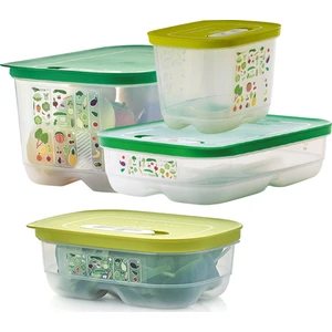 Sera Buzdolabı Saklama Kabı 4'lü Set ( 4.4 Lt / 1 .8 Lt (Yatay) / 1.8 Lt (Dik) / 800 Ml)