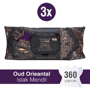 Deep Fresh Oriental Islak Mendil Oud 3 x 120 Yaprak