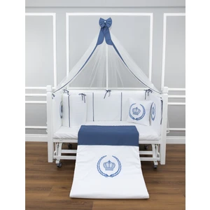 Maya Baby Royal Uyku Seti 60 x 120 cm Indigo Cibinlikli