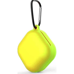Samsung Galaxy Buds Live Kılıf Smooth Matte Tpu Çengelli Sarı