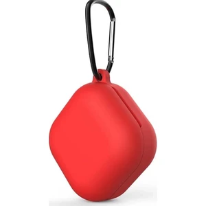 Samsung Galaxy Buds Live Kılıf Smooth Matte Tpu Çengelli Kırmızı