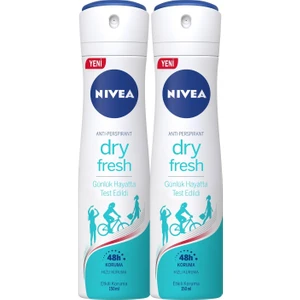 Dry Fresh Kadın Sprey Deodorant 150 ml 2'li Avantaj Paketi