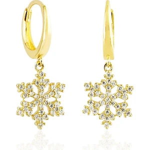 Sembol Gold Kartanesi Altın Sallantılı Küpe 14K Gold