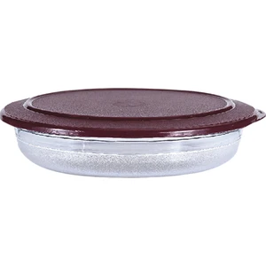 Kristalin Servis Tabağı 1,3 Lt. Bordo Kapak