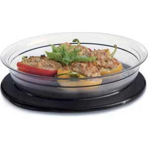 Kristalin Servis Tabağı Siyah Kapak 1, 3 Lt.