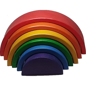 Kırt Kırt Ahşap Waldorf Gökkuşağı 6'lı Rainbow
