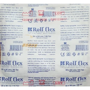 Flex 30cmx80cm Steril Gaz Bezi Spanç 10 adet