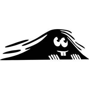 Dişlek Bagajdan Bakan Adam Oto Sticker Araba Sticker