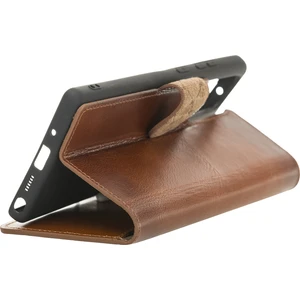 Wallet Case Deri Telefon Kılıfı Note 20  RST2EF Taba Rfıd