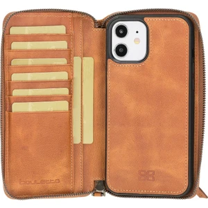 Mw Pouch Deri Telefon Kılıfı iPhone 12/12 Pro TN11 Taba Rfıd