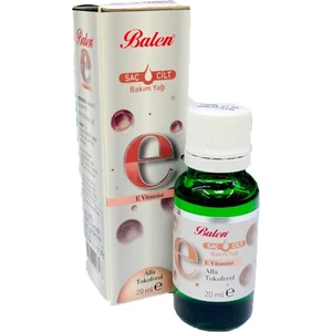 E Vitamini Saç ve Cilt Bakım Yağı Alpha Tocopherol 20 ml