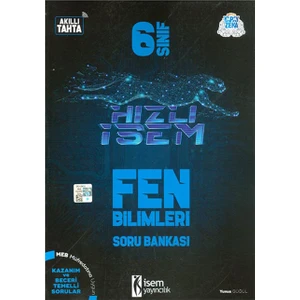 İSEM Yayıncılık 6. Sınıf Fen Bilimleri Hızlı Soru Bankası