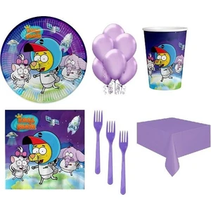 Kullan At Party Kullanatparty Lisanslı Kral Şakir Doğum Günü Seti Mor