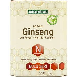 Aksu Vital Ginsengli Arı Sütü Bal Polen 220 gr