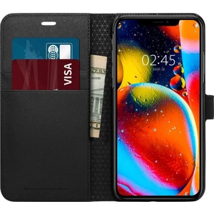 Apple iPhone 11 Kılıf La Manon Wallet S Saffiano Black - 076CS27197